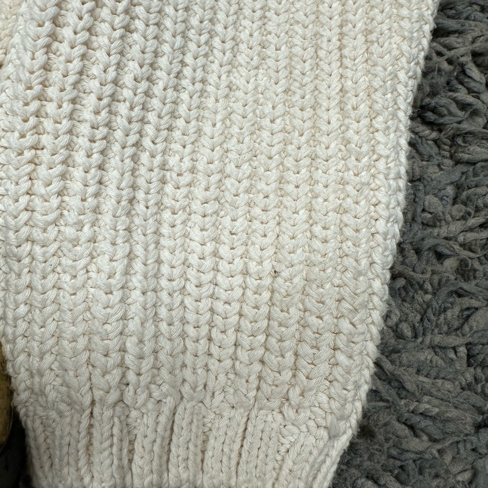Zara Cropped Knit Sweater Asymmetric Neck, Size S <<<<224>>> - Picture 4 of 12